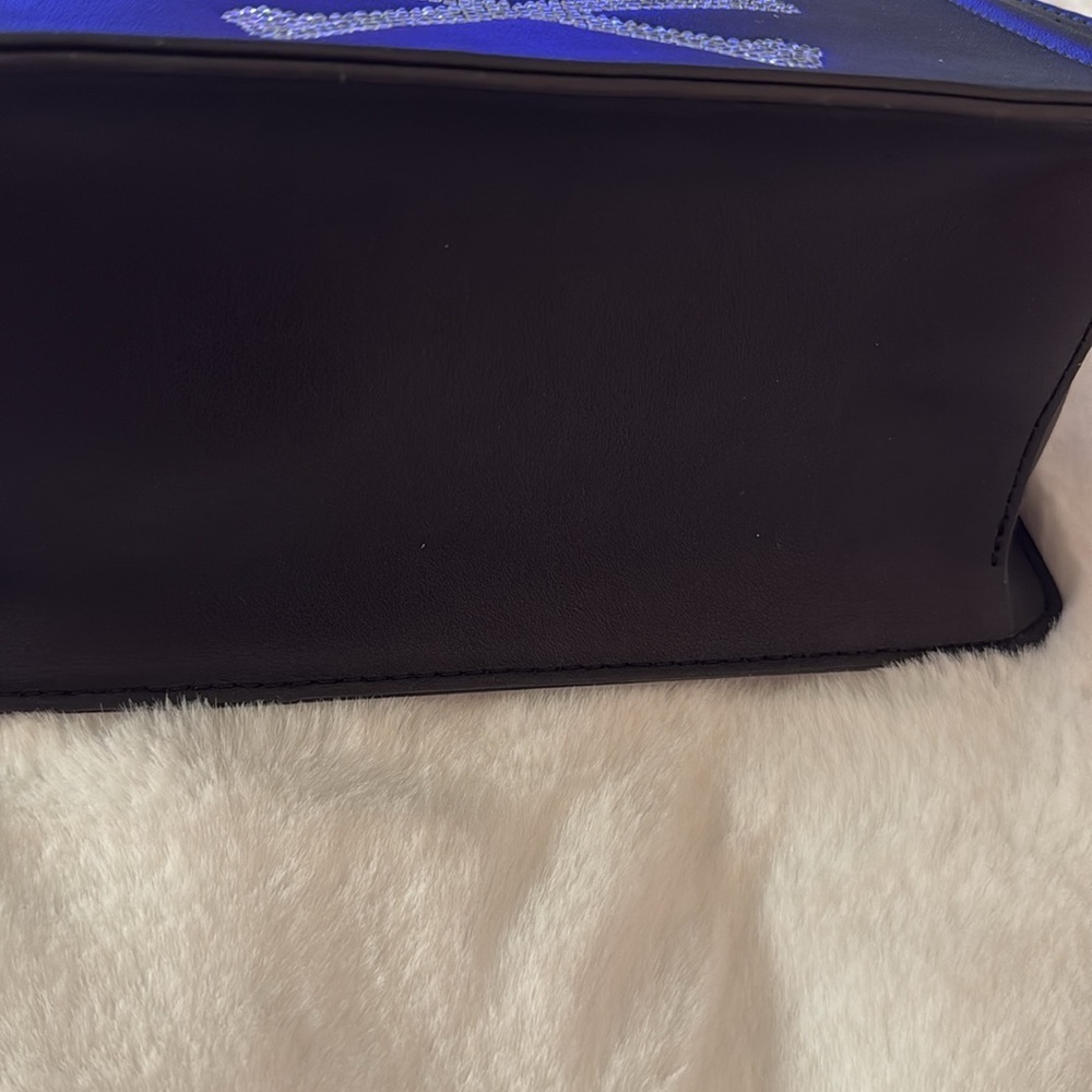 Steve Madden Evelyn Convertible Crossbody Bag - Black/Skull Rhinestone - Picture 6 of 13